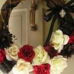 Gothic Inspired Wedding Wreath Or Home Decor,..